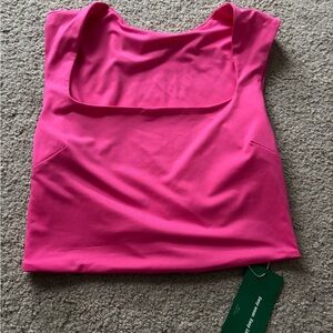 Women's Pink Sleeveless Top